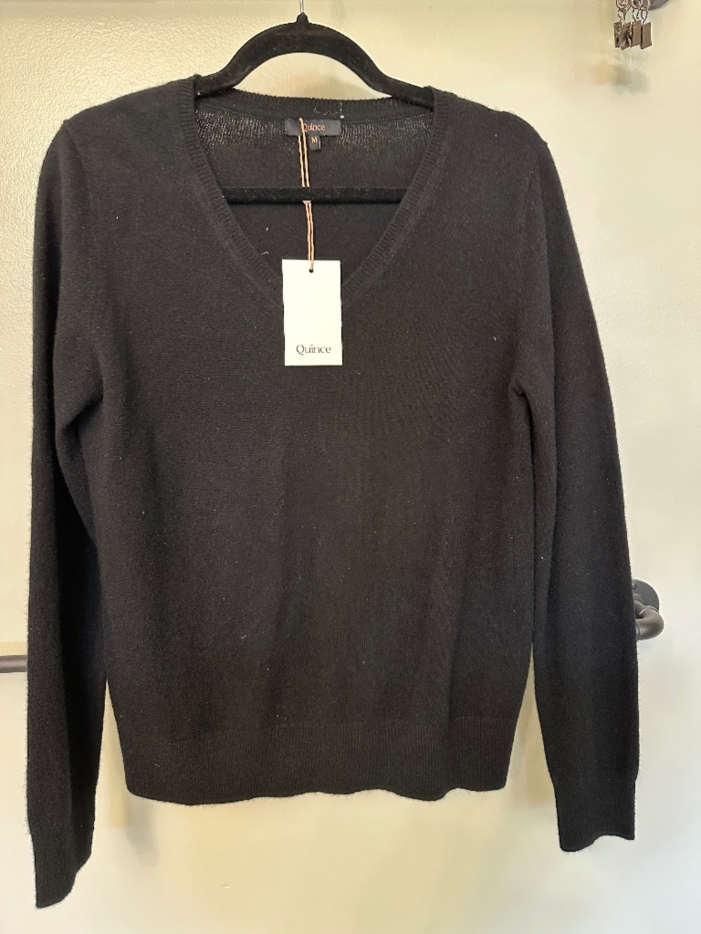 Quince Cashmere Black Sweater (Please read)
